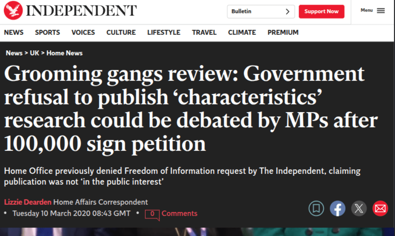 Grooming gang review kept secret as Home Office claims releasing findings ‘not in public interest’ - Independent